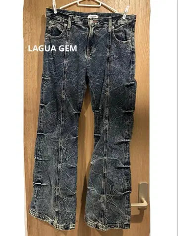 LAGUA GEM GEMINI WIDE 데님 26인치 다크 블루
