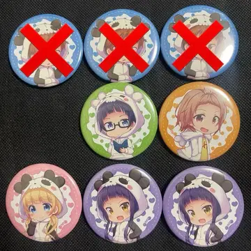 [ 미사용 새상품 ] HoneyWorks 온라인 복권 캔뱃지 5개 세트