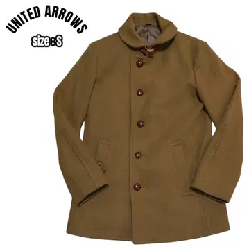 UNITED ARROWS 카멜 피 코트 울 코트 S