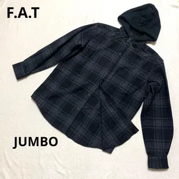 [ F.A.T ] 후드 부착 체크 울 플란넬 셔츠 XL 에프에이티