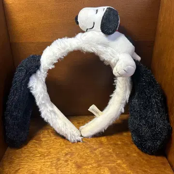 스누피 귀 모양 머리띠