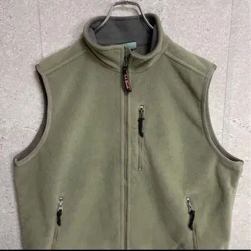 엘엘빈 플리스 베스트 피스타치오 컬러 구제 의류 L