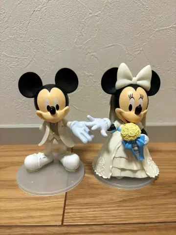 케이크 토퍼 미키&미니 웨딩 코스튬