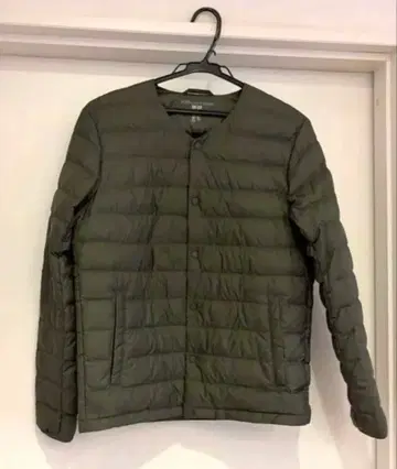 유니클로 울트라 라이트 다운 자켓 S 올리브 그린