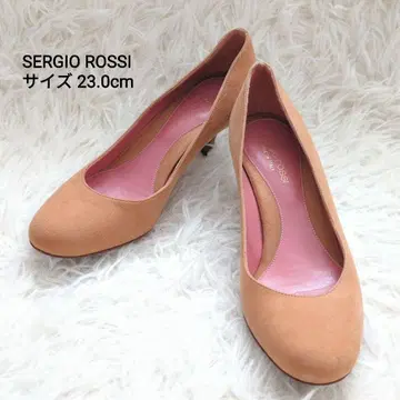 [새상품급] 세르지오로시 브라운 스웨이드 펌프스 23.0