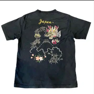 테일러 동양 스카T셔츠 드래곤 후지산 용