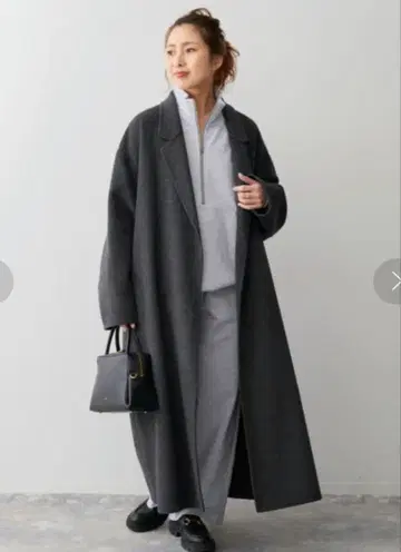 Spick & span super160s 롱 코트