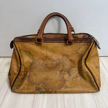 플리마클라세 이탈리아제 지도 도안 미니 보스턴 백