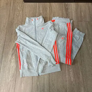 adidas 셋업 그레이/오렌지 M