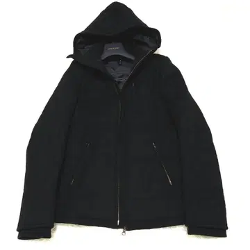 glamb 그램 캐시미어 혼방 울 후드 지퍼 블루종 자켓