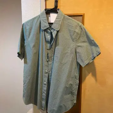 STILL BY HAND 반팔 셔츠 그린 체크 48