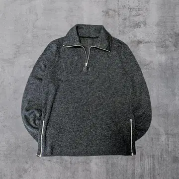 90s 빈티지 하프 지퍼 풀오버 그레이
