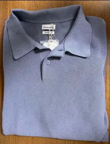 steven alan LOOSE FIT 피케 셔츠 라이트 블루