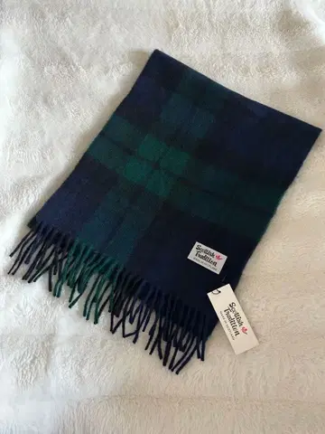 Scottish Tradition 울 머플러 네이비/그린