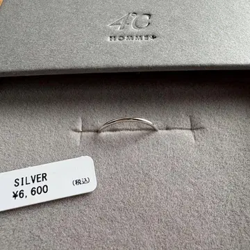 4C HOMME 실버 반지 #12