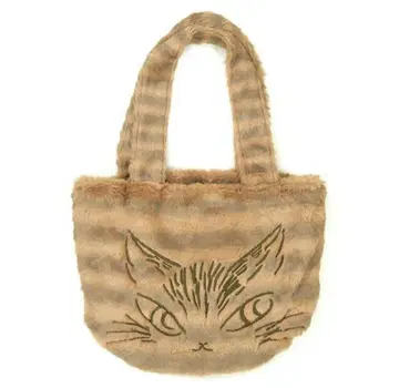 와치필드 고양이 디자인 모코모코 토트백 베이지 새상품급