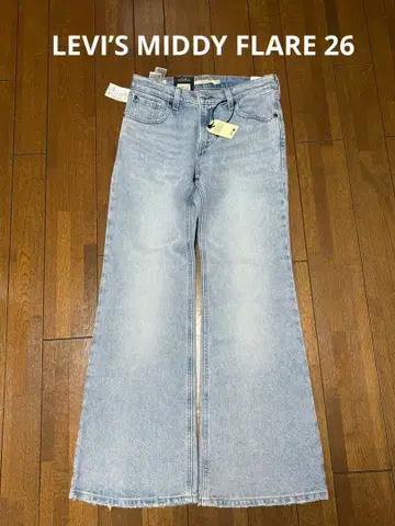 새상품 LEVI'S PREMIUM MIDDY FLARE 26인치