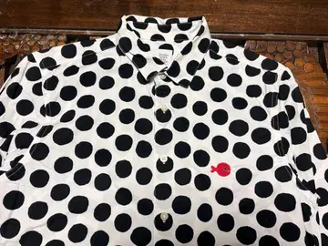 graniph 고미 타로 금붕어가 도망쳤다 도트 무늬 셔츠 M사이즈