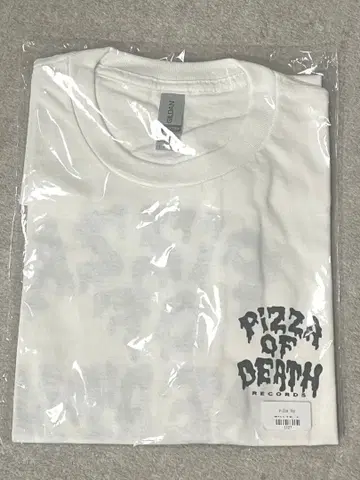 미사용 새상품 PIZZAOFDEATH 피자 오브 데스 T셔츠 [화이트]
