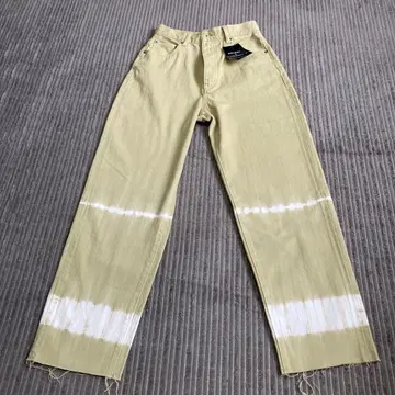 MOUSSY 베이지 타이다이 스트레이트 데님 1