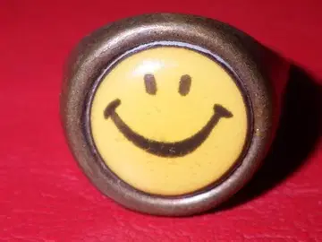 60'S 스마일리 토이 링 424 빈티지 완구 반지 스마일