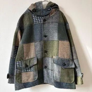 CUBE SUGAR 큐브 슈가 패치워크 패턴 코트