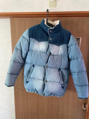 BAYFLOW 데님 블루 다운 자켓