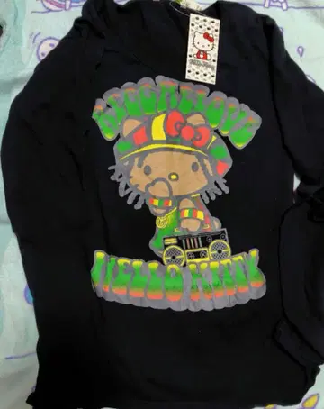 L 희귀 레게 키티 롱티 헬로키티