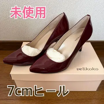 velikoko 와인 레드 7cm 힐 펌프스