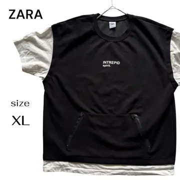 [ 빅 사이즈 ] ZARA 자라 맨투맨 트레이닝복 XL 사이즈 블랙