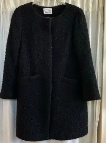 LADY LUCK LUCA 아우터 노카라 코트 블랙