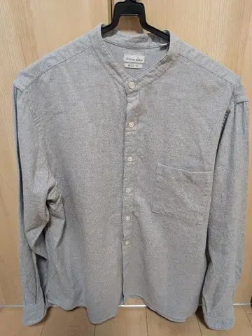 steven alan 밴드 카라 셔츠 코튼 플란넬 M