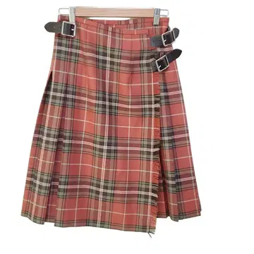 O'NEILL 체크 무늬 플리츠 스커트 US 6