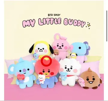 BT21 리틀 버디 스탠딩 쿠션 봉제인형 인형 인테리어