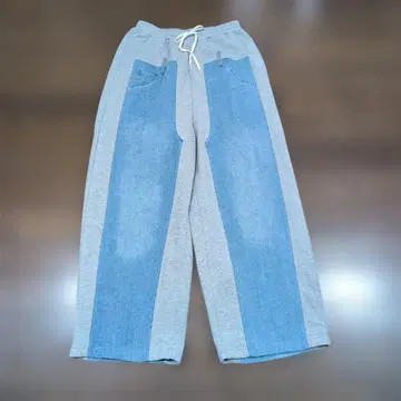 오늘 한정 가격 즉완품 니코앤드 데님 스웨트 콤비 팬츠