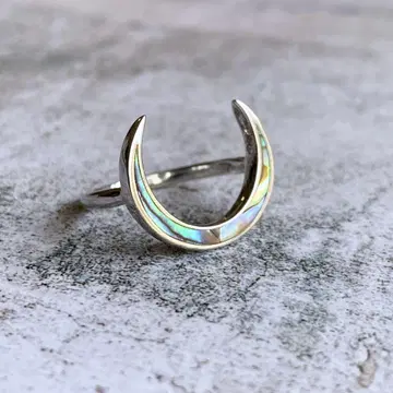 크레센트 루나 콘차 루나 반지