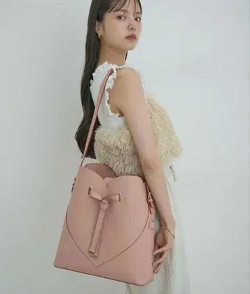 VIS 하트컷 백 핑크 라지 사이즈