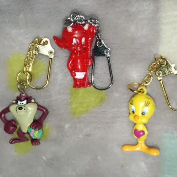 트위티 리틀 데빌 태즈 키링 3개 세트