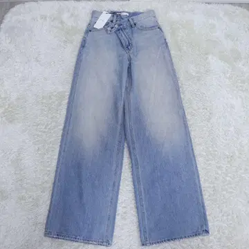 MOUSSY 마우지 CROSS WAIST WIDE 데님 0