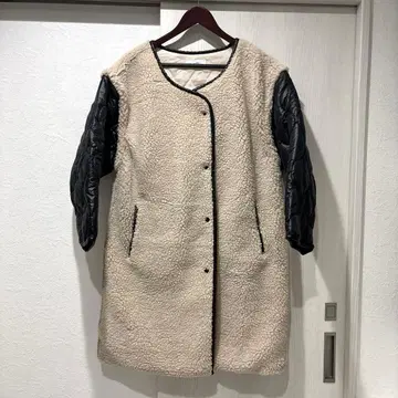 mite 미테 보아 롱 코트 베스트 2way 1217