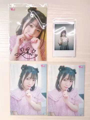 VOICE+ VOL.3 칸노 마이 친필 사인 브로마이드 폴라로이드