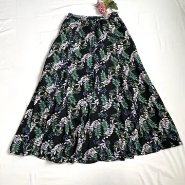 저널 스탠다드 리룸 블랙 플로럴 머메이드 스커트 F 새상품급