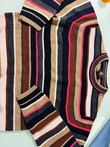 PAUL SMITH 컬러풀 스트라이프 니트 스웨터