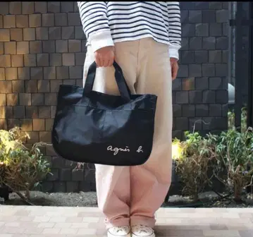 아가네스베 토트백 레슨백 블랙 A4 대응