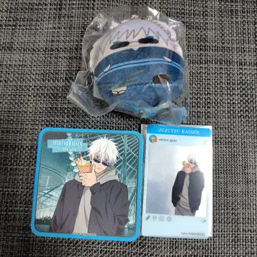 주술회전 고죠 사토루 테노린즈 코스모 월드 콜라보 코스터 클리어 카드