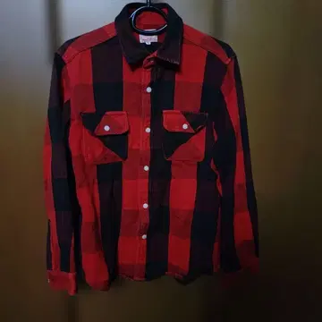 BIG MIKE 두꺼운 원단 체크 플란넬 셔츠