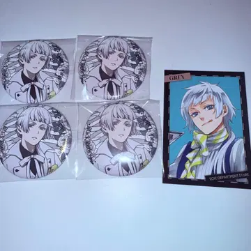 흑집사 Black Label 캔뱃지 특전 포토 카드 그레이