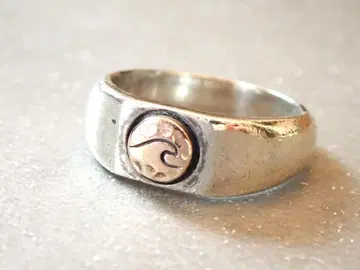 빈티지 925실버&10K(금) 각인 남성 반지