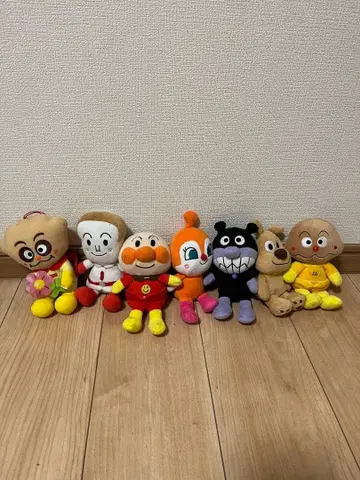 호빵맨 봉제 인형 7세트