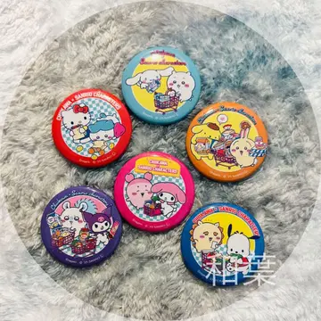 치이카와 산리오 트레이딩 슈퍼마켓 캔뱃지 6종 세트